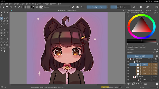 Krita 5.2.9绘画软件电脑版运行截图