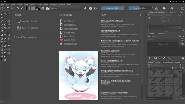 Krita 5.2.9绘画软件电脑版运行截图