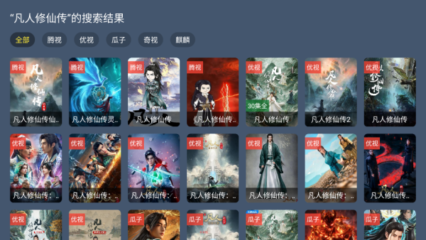 天宗影视TV版运行截图