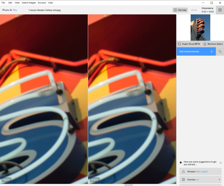 Topaz Photo AI 3.4.4绿色版运行截图