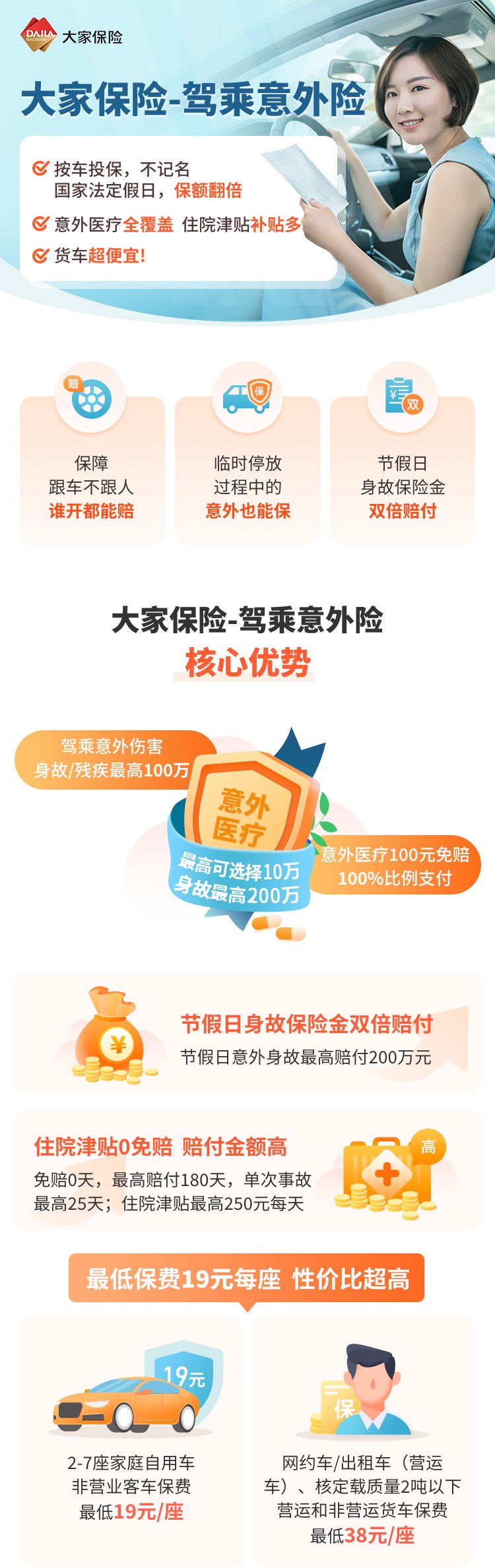 大家保险平台 产品列表 投保流程