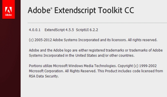 ��չ�ű����Թ��߰�Adobe ExtendScript Toolkit CC