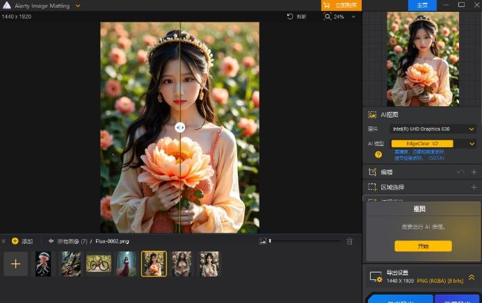 AiArty Image Matting 2.5 绿色版运行截图