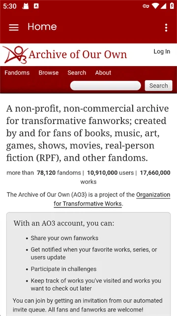 AO3官方免费版运行截图