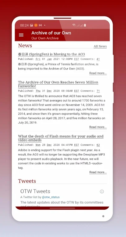 AO3官方免费版运行截图