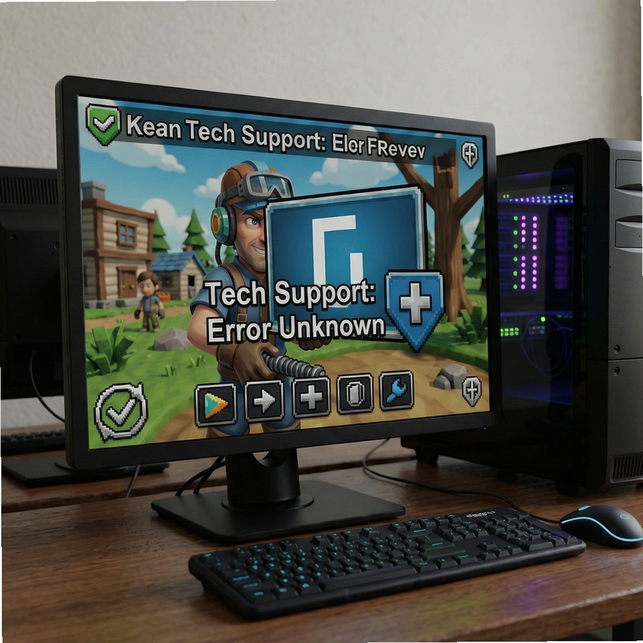 技术支持:未知错误(Tech Support: Error Unknown)运行截图