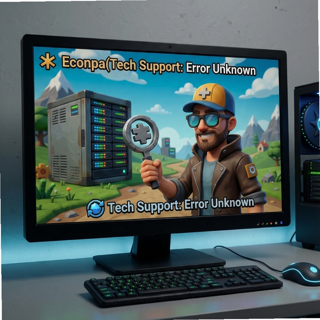 技术支持:未知错误(Tech Support: Error Unknown)运行截图