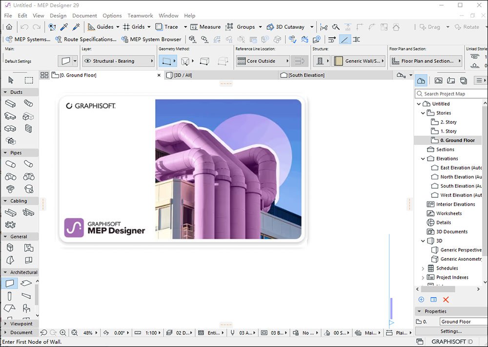Graphisoft MEP Designer 29中文激活版运行截图