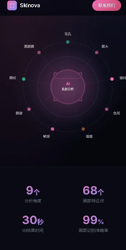 Skinova AI皮肤分析工具运行截图