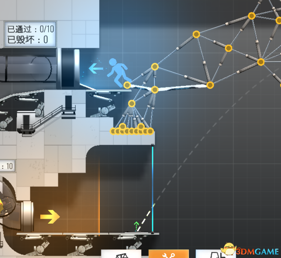 桥梁建筑师传送门运行截图