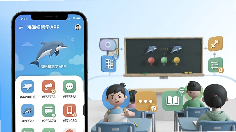 �������չʾ�����ѧAPP�����棬�Ҳ�Ϊ������ҳ���������Ϊ�����ǳ������ɫ��ǰ����ѧ��ͷ���֪ʶͼ�ꡣcolour_palette: #4A90D9, #F5F7FA, #FFB347, #2ECC71, #E74C3C