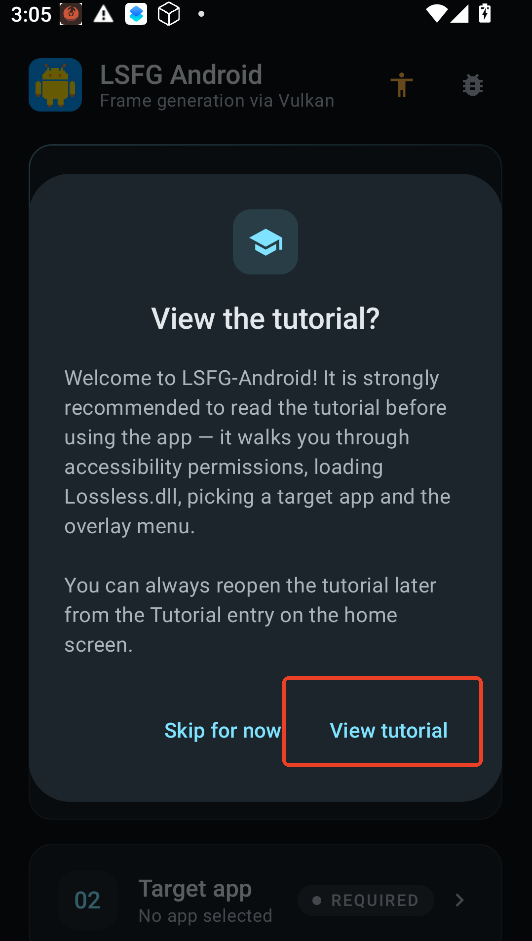 LSFG Android汉化版运行截图
