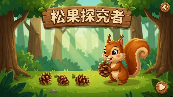�ɹ�̽������Ϸ�����棬С������ɭ�����ռ��ɹ����������£���������ľ������