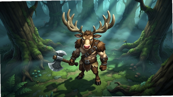 ��¹��(Mooseman)��Ϸ����վ�ڹ���ɭ���У��ֳ�ս�������������صĹ�Ӱ�����������ӽǻ��棬����Booguģ������