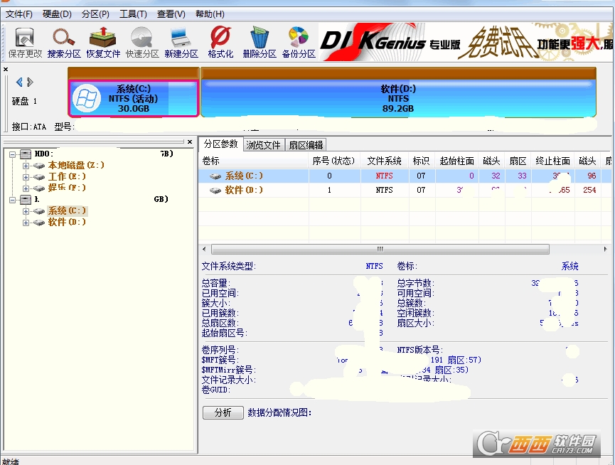 DiskGenius专业版最新中文破解版