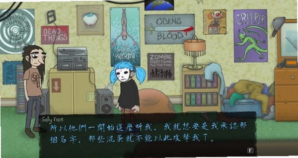 Sally Face 游戏画面 手绘风格 解谜