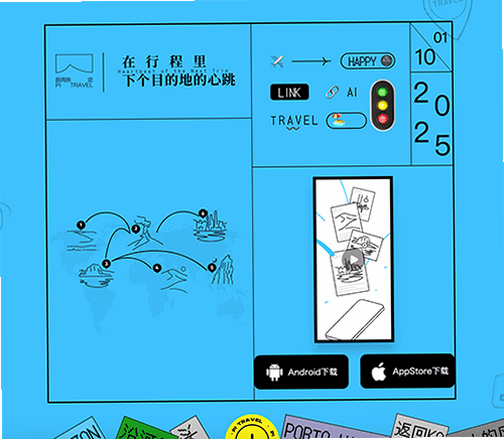 圆周旅迹 旅行轨迹 截图