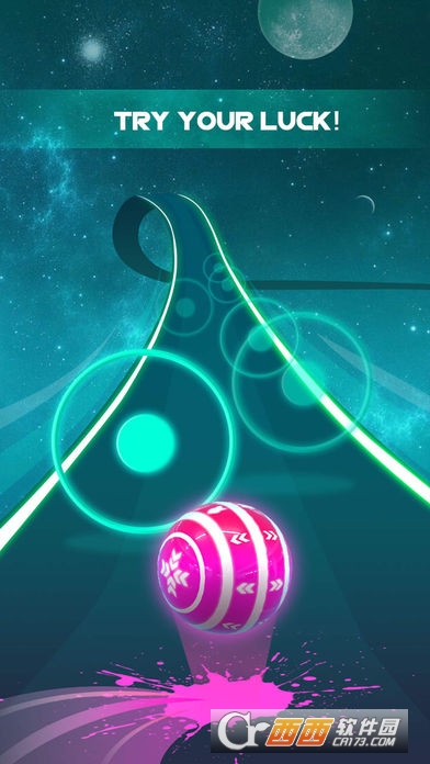 Dancing Neon Ball Rush Road(跳舞霓虹球)游戏