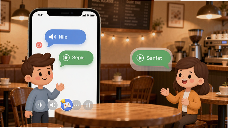 չʾ����Լ��App�Ļ������棬�����������ݡ���Ƶ��ť��С��Ϸͼ�꣬������ͨ�������ڶԻ�����������ܰ�Ŀ��������������ֶ������罻������