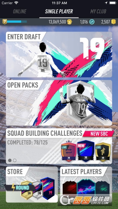PACYBITS FUT 19(足球俱乐部)游戏