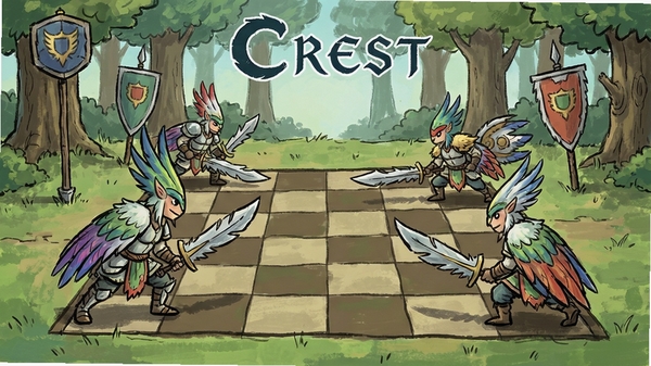 羽毛Crest 游戏场景 羽族战士 棋盘战场 2D手绘风格