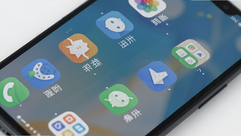 平行帮 应用分身主界面 展示多个应用图标 背景为手机屏幕 风格清新简洁 适配Boogu模型生成