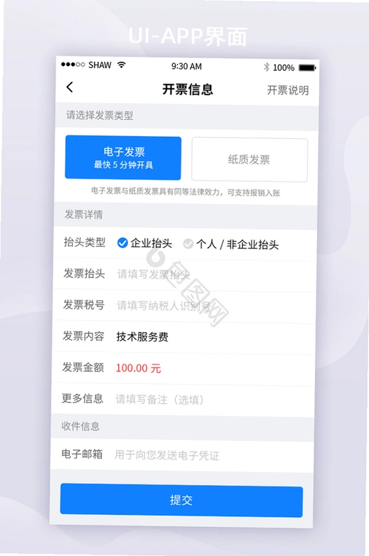 电子税务发票管家运行截图