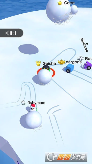 ѩ�����սSnowball.io��Ϸ
