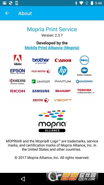 Mopria Print Service app