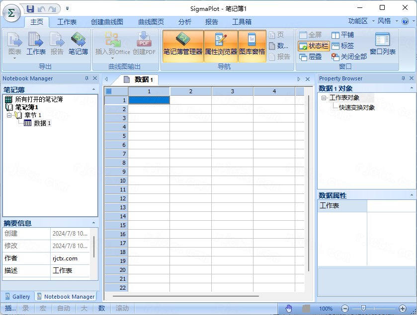 SigmaPlot 12.0汉化正式版运行截图