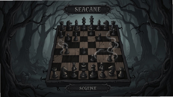 睡意侵袭 游戏主界面 棋盘布局 暗黑童话风格