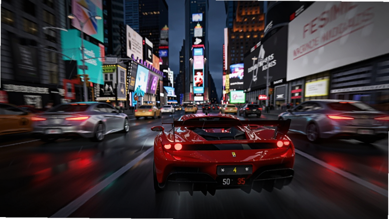��������ģ�������廭�棬һ����ɫ��������ʻ���޺���˸��ŦԼʱ���㳡�������Ǹ�¥���ú��������ƣ������ϸ��Ч������������·���Ӱ����������ٶȸ���������˷��