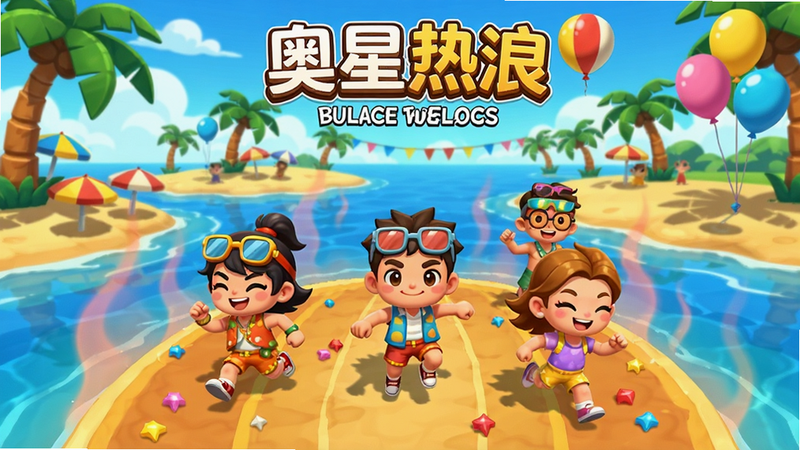 ����������Ϸ�����棬����ͷ׵ĵ��챳��������ɰ���ɫ�������б�����Ծ��������Ҭ����ɳ̲�Ͳ�ɫ����������ͨ��Ⱦ��񣬻����ɶԷ�Χ�����廭�����޻���
