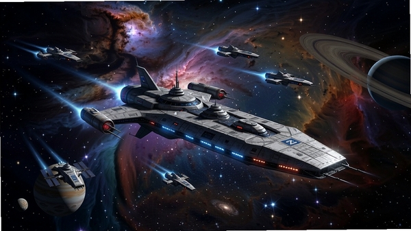 双子星座2 太空舰队 星云背景 旗舰 光效