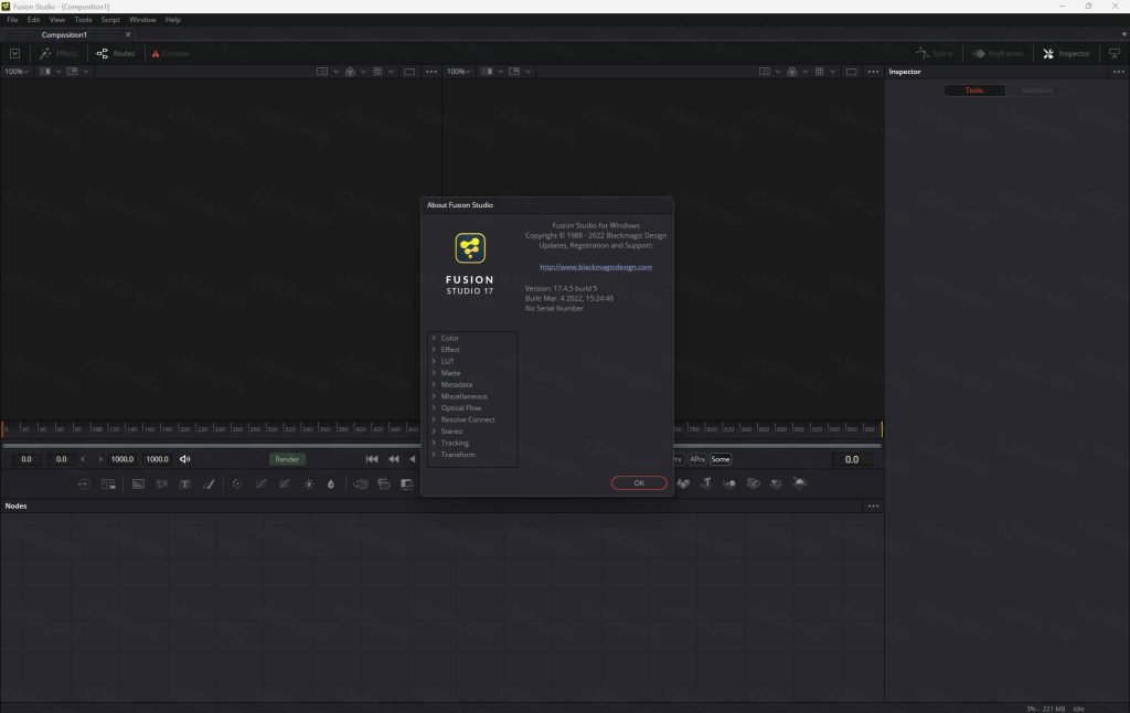 Fusion Studio 17.4中文激活版运行截图