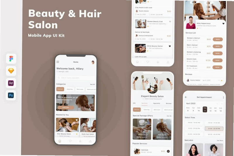 快乐美容沙龙Happy Beauty Salon运行截图