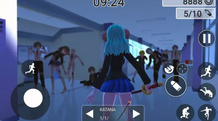 校园女生僵尸猎人School Girl/Zombie Hunter运行截图