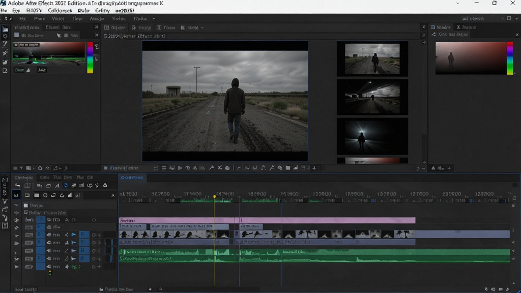 ae2021(Adobe After Effects 2021中文版) 软件界面 特效合成 时间线
