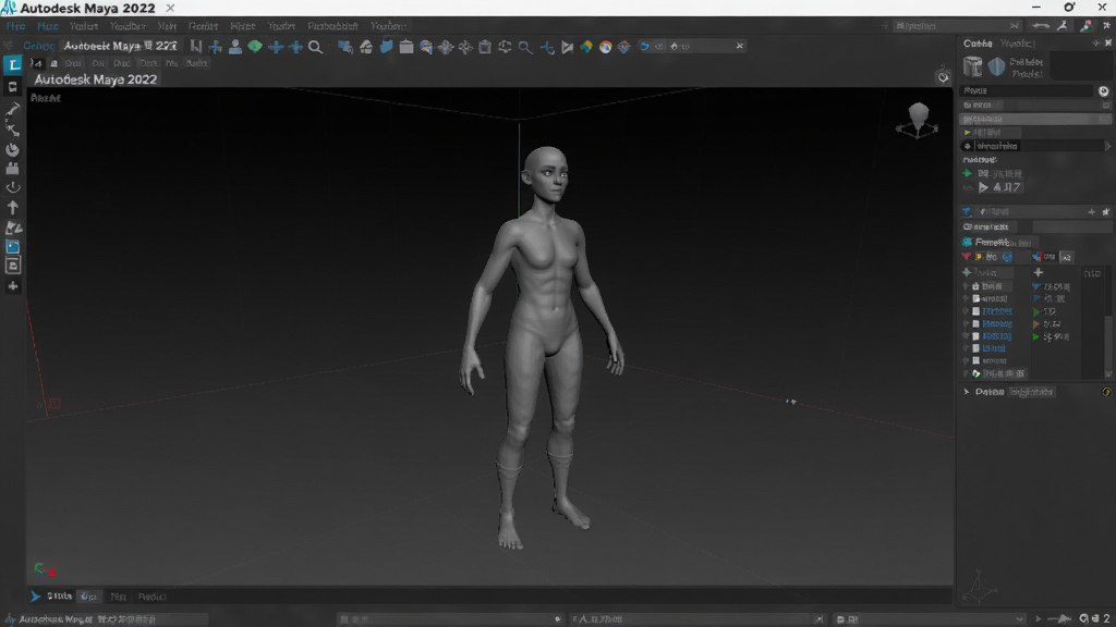 Autodesk Maya 2022�ƽ����İ� �����ͼ 3Dģ�ͳ��� ���ӿ� ��ɫ���� ��ɫģ��