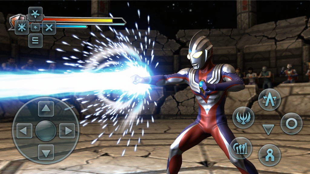 �������񶷽�����PSP��ֲ��ս������ʵ�ģ���Ļ�����ʾ����ҡ�ˣ��Ҳ����й��������ܡ���Ծ�����������������ͷŹ��߱�ɱ������ЧΪ����ɫ���ӣ���͸���������ڵ����棬������������������Ч���ʺ�Booguģ������