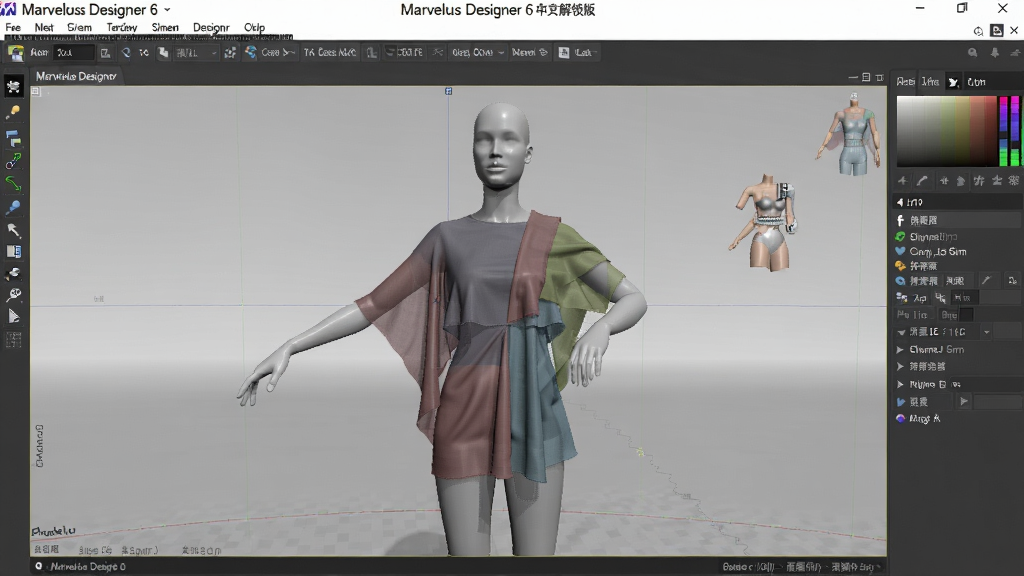 Marvelous Designer 6���Ľ�����, 3D��װ��ƽ���, ģ��չʾ���Ⲽ��