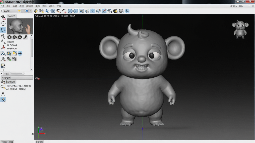 3dcoat 2025���ļ���棬3D������������棬��๤����壬����߾���ģ�ͣ�������ɫ���䣬����������У�����(0,0)����������ȫ����Booguģ��