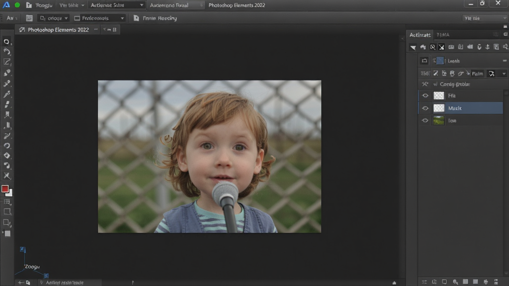 ��ʾ�ʣ�Photoshop Elements 2022��������ȫò����๤�������Ҳ�ͼ����壬����һ�Ű��Ʒ��Ƭ������Ϊ��ҽ��䣬������У�Booguģ������