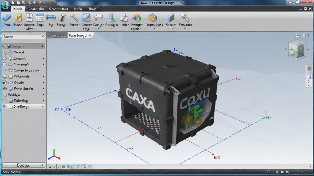 CAXA 3D实体设计2025最新版本 软件主界面 全功能展示 适配Boogu模型生成