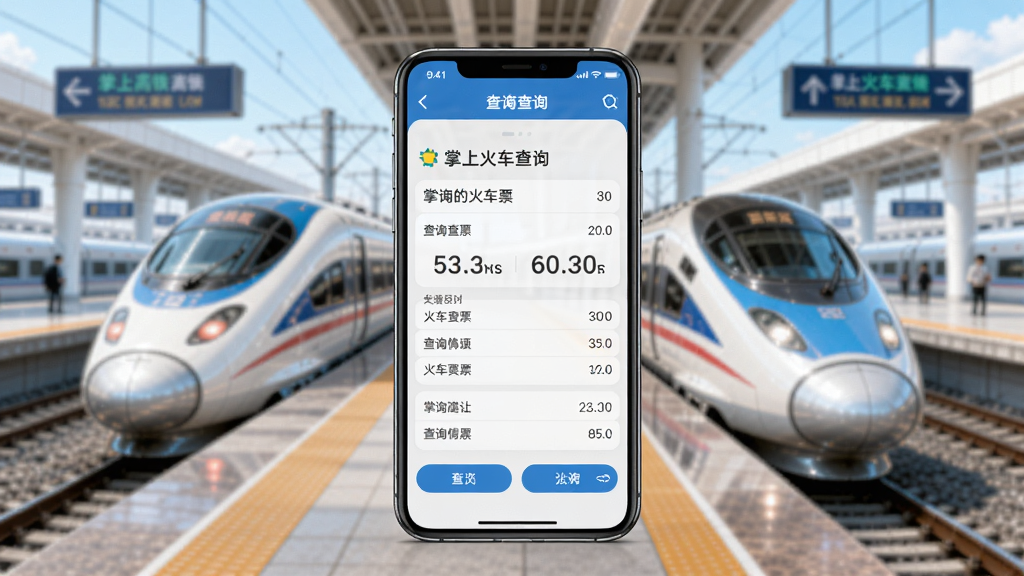 ���ϸ�����Ʊ��ѯ�����棬����Ϊ����վ̨��ǰ���ֻ���Ļչʾ��ѯ�����ɫ��������ϸ������������Booguģ������