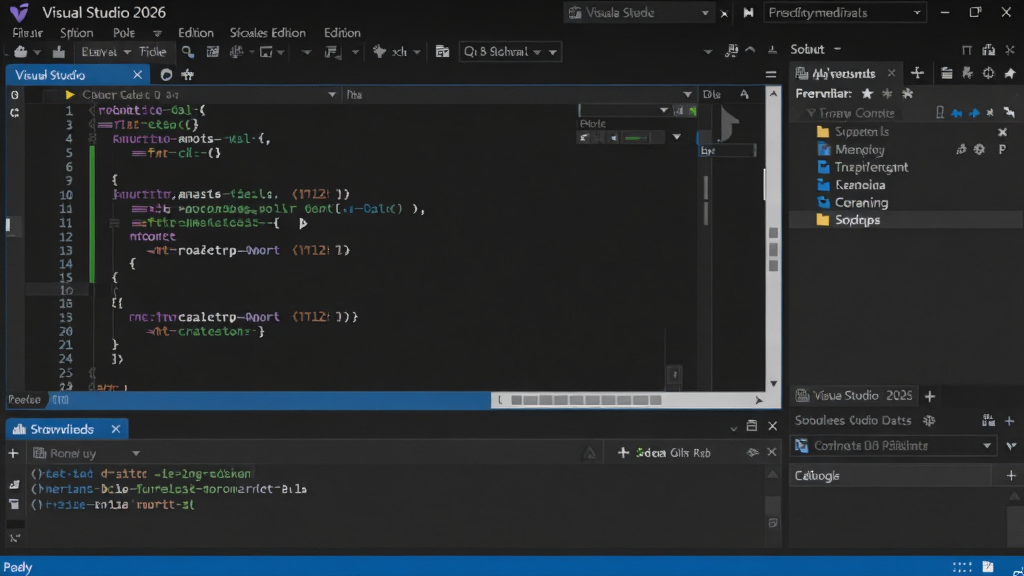 Visual Studio 2026��ҵ����Ѱ棬�����棬��ɫ���⣬����༭�����ڣ��Ҳ���������Դ���������ײ������壬������ɫ�Ƽ���Ч����������