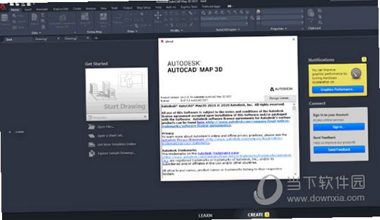 AutoCAD Map 3D 2021免费破解版运行截图