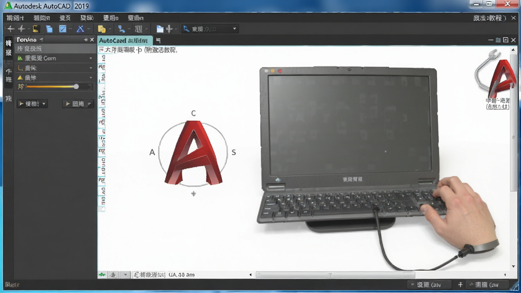 Autodesk AutoCAD2019精简版中文版(附激活教程) 主界面