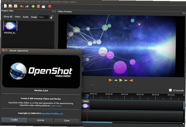 OpenShot视频编辑工具pc客户端运行截图