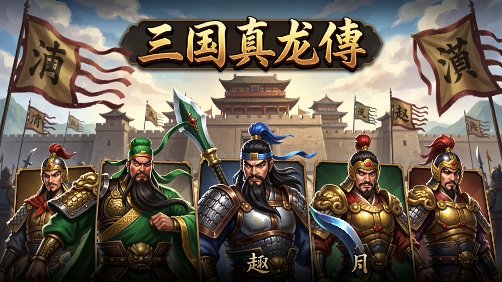 ������������Ϸ�����棬������Ρ��������ǳ���Ʈ��ľ��죬ǰ�������Ź������Ƶ��佫�Ļ������棬ɫ��������ϸ�ڷḻ����ӰЧ�����棬�������ʷʫ����ϷԤ��ͼ��
